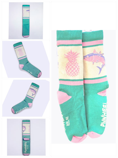 PinWheel Women's Crew Socks