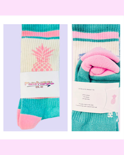 PinWheel Women's Crew Socks